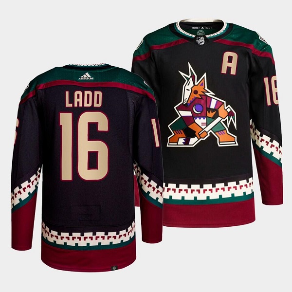 Arizona Coyotes #16 Andrew Ladd Black Stitched Jersey - Zenithce