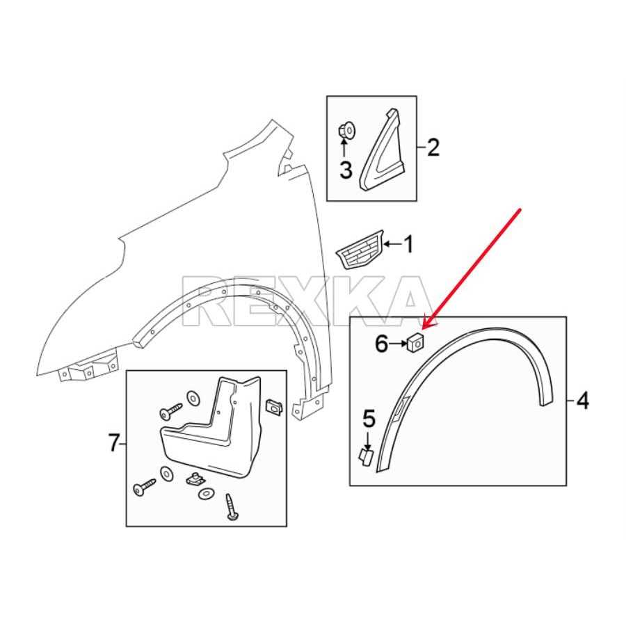 Rexka Rocker Panel Moulding Clip 11547581 for GM Chevrolet Buick Cadillac GMC Enclave - Zenithce