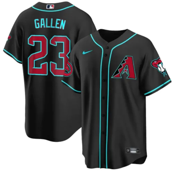 Arizona Diamondbacks #23 Zac Gallen Black 2024 Cool Base Stitched Jersey - Zenithce