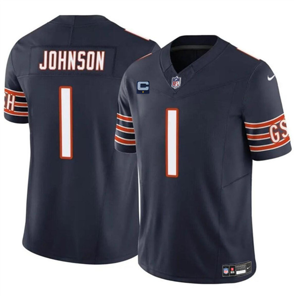 Chicago Bears #1 Jaylon Johnson Navy 2024 F.U.S.E. With 1-Star C Patch Vapor Untouchable Limited Stitched Jersey - Zenithce
