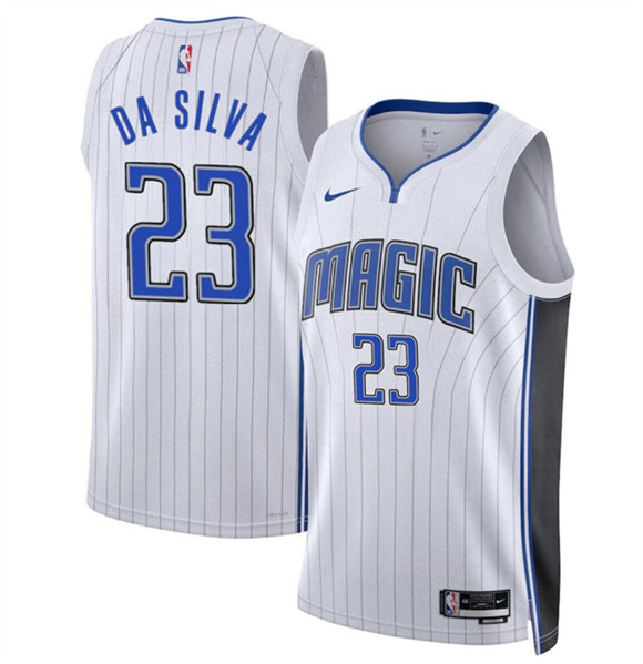 Orlando Magic #23 Tristan Da Silva White 2024 Draft Association Edition Stitched Jersey - Zenithce