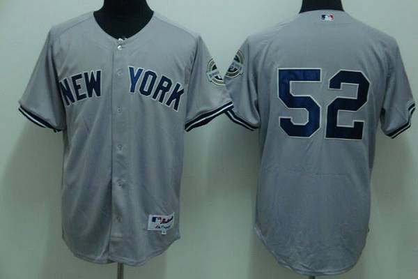 Yankees #52 C.C. Sabathia Stitched Grey Jersey - Zenithce
