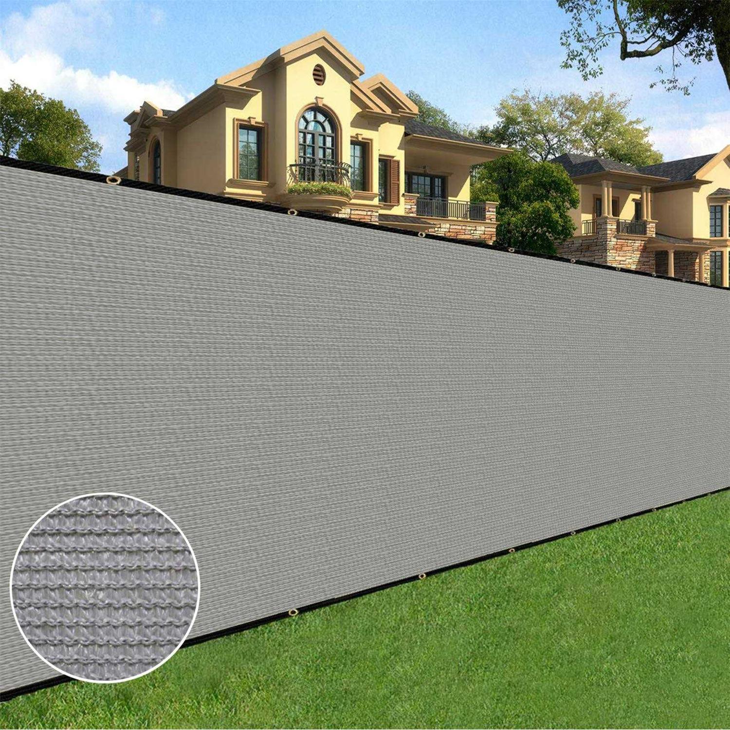 Sunnyglade 6 feet x 50 feet Privacy Screen Fence Heavy Duty Fencing Mesh Shade Net Cover for Wall Garden Yard Backyard - Zenithce