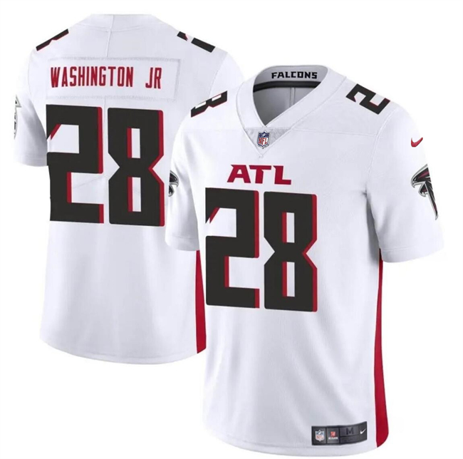 Atlanta Falcons #28 Carlos Washington Jr White Vapor Untouchable Limited Stitched Jersey - Zenithce