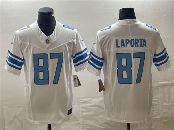 Detroit Lions #87 Sam LaPorta White 2023 F.U.S.E. Vapor Untouchable Limited Stitched Jersey - Zenithce