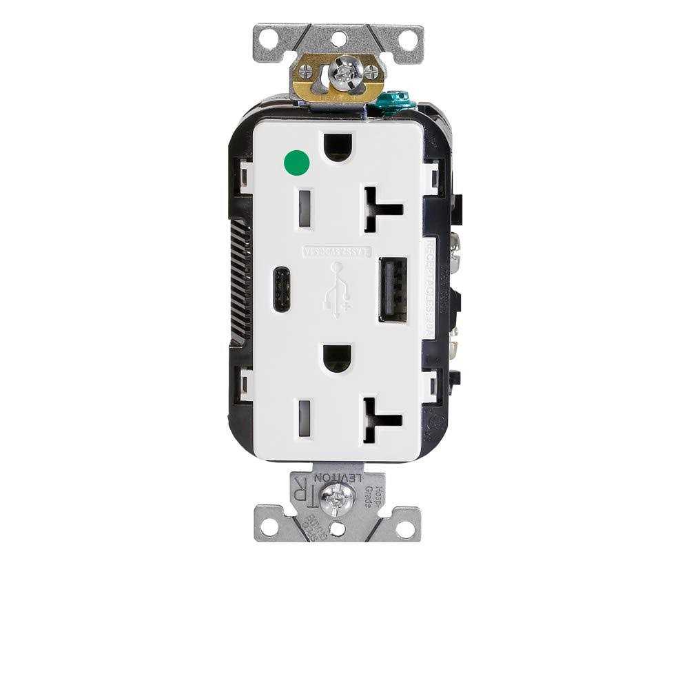 Leviton 20-Amp GFCI Outlet GFTR2-0KW - Zenithce