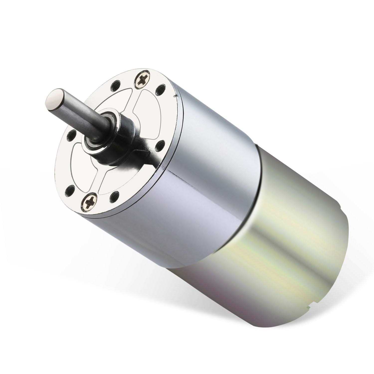 Greartisan Dc 12v Gear Motor High Torque Electric Micro Speed Reduction Geared Motor Centric Output Shaft 37mm Diameter Gearbox - Zenithce