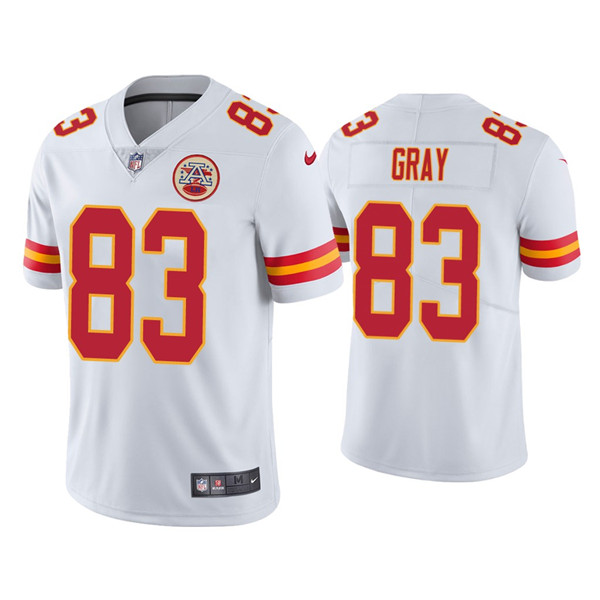 Kansas City Chiefs #83 Noah Gray White Limited Stitched Jersey - Zenithce