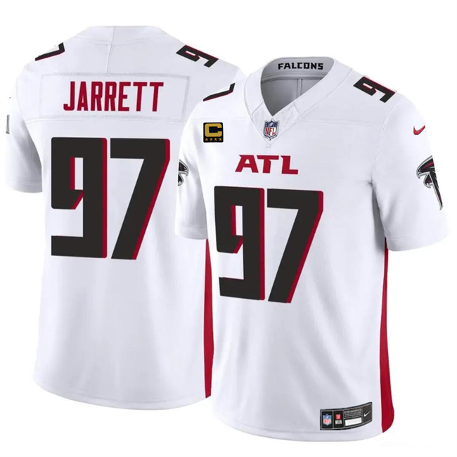 Atlanta Falcons #97 Grady Jarrett White 2024 F.U.S.E With 4-Star C Patch Vapor Untouchable Limited Stitched Jersey - Zenithce