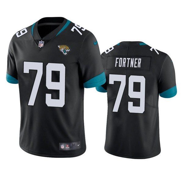 Jacksonville Jaguars #79 Luke Fortner Black Vapor Untouchable Limited Stitched Jersey - Zenithce