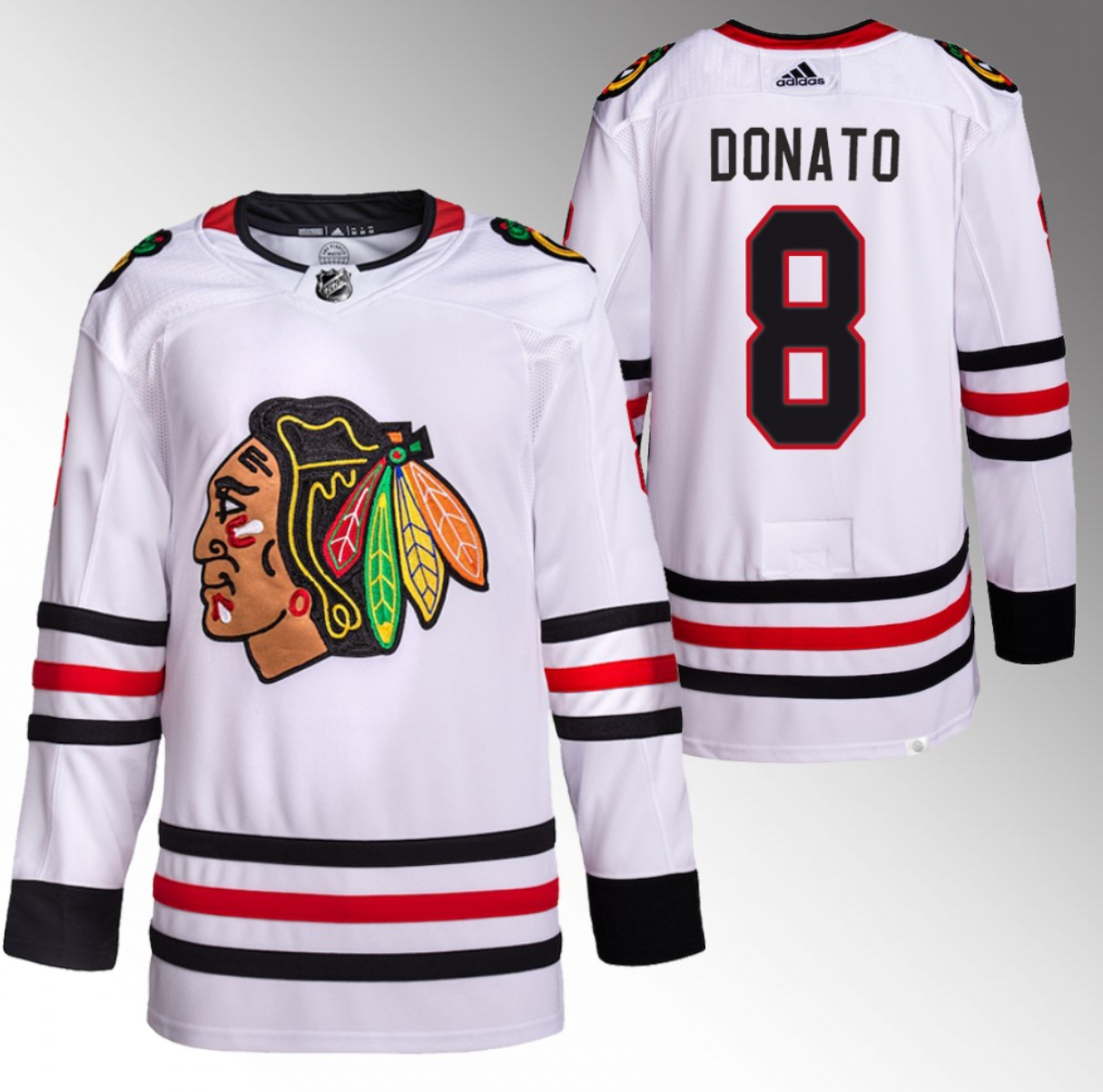 Chicago Blackhawks #8 Ryan Donato White Stitched Jersey - Zenithce