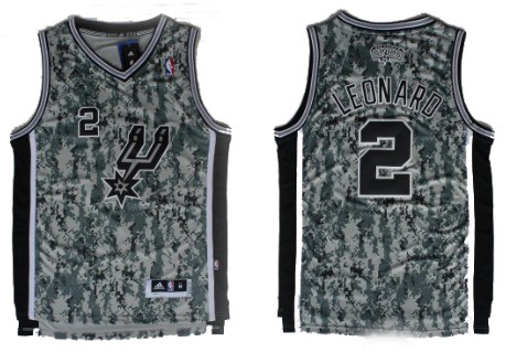 San Antonio Spurs #2 Kawhi Leonard Revolution 30 Swingman Camo Jersey - Zenithce