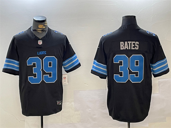 Detroit Lions #39 Jake Bates Black 2024 F.U.S.E. 2nd Alternate Vapor Limited Stitched Jersey - Zenithce