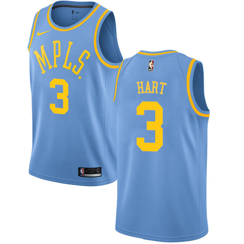 Los Angeles Lakers #3 Josh Hart Blue Hardwood Classics Authentic Jersey - Zenithce