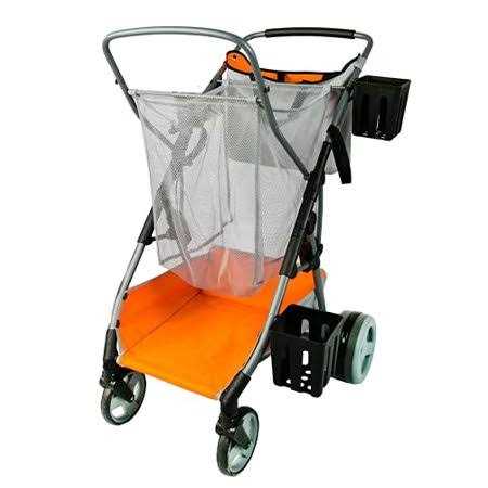Strolee Large Wheeled Collapsible Beach Cart for Soft Sand Fishing - Zenithce