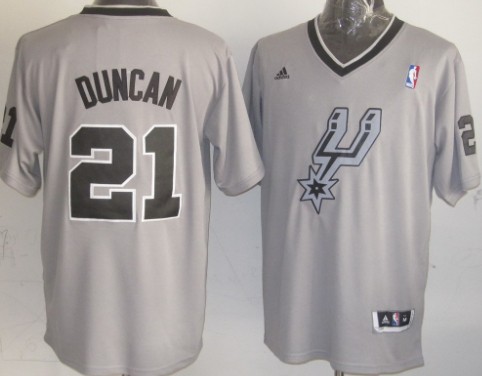 San Antonio Spurs #21 Tim Duncan Revolution 30 Swingman 2013 Christmas Day Gray Jersey - Zenithce