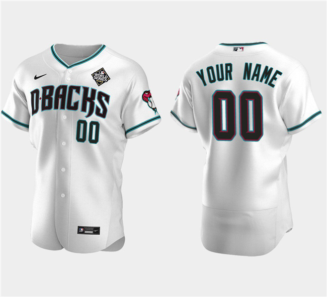 Arizona Diamondbacks Actve Player Custom White 2023 World Series Flex Base Stitched Jersey - Zenithce