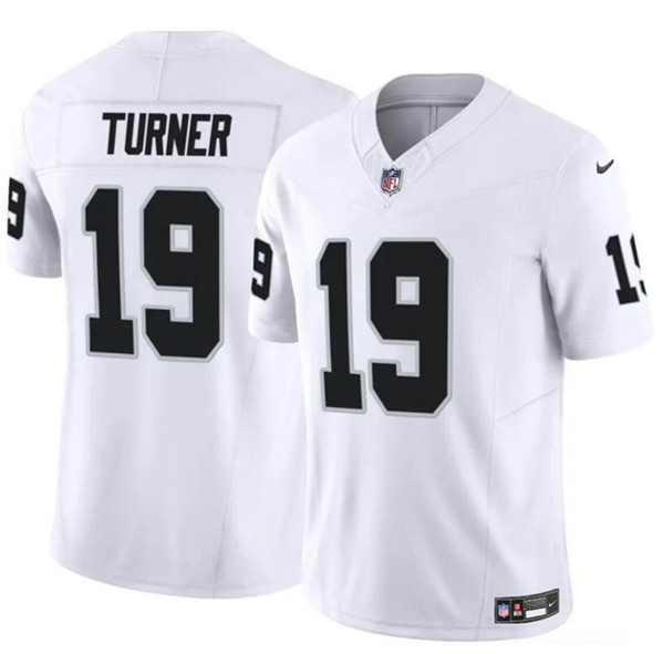 Las Vegas Raiders #19 DJ Turner White F.U.S.E. Vapor Stitched Jersey - Zenithce
