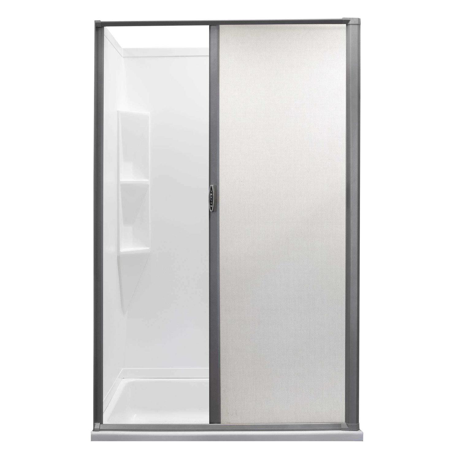 RecPro RV Retractable Rolling Shower Door Platinum - Zenithce