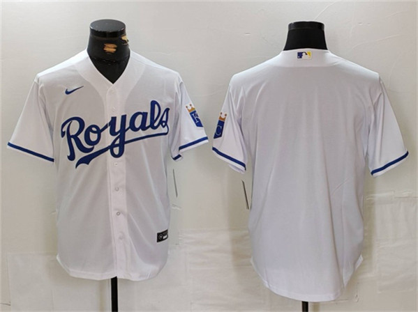Kansas City Royals Blank White Cool Base Stitched Jersey - Zenithce