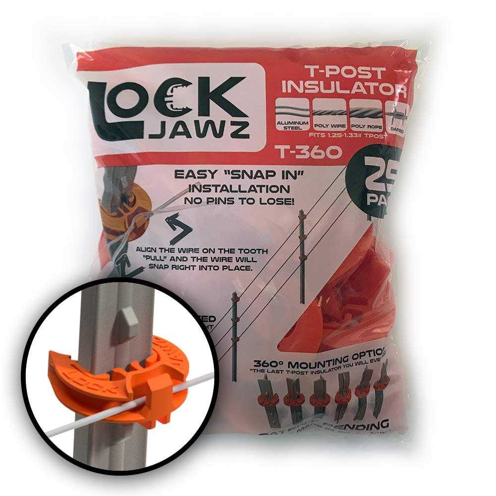 LockJawz T-Post Fence Insulator - Zenithce
