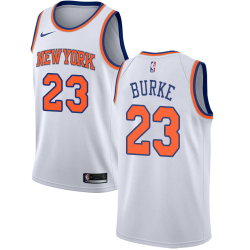 New York Knicks #23 Trey Burke White Swingman Association Edition Jersey - Zenithce