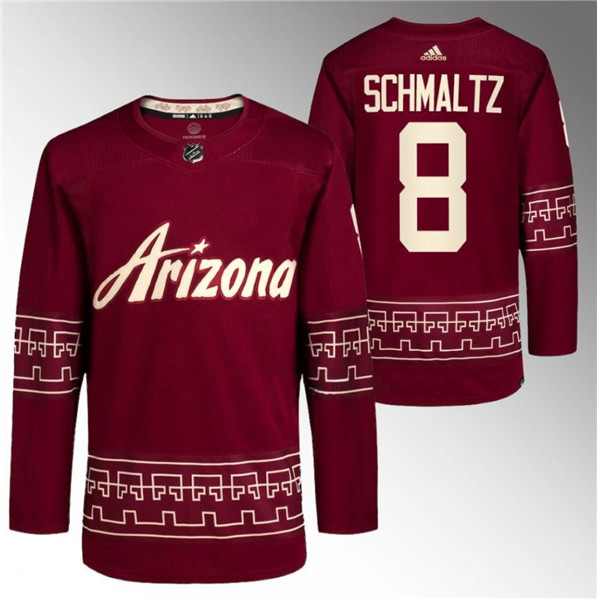 Arizona Coyotes #8 Nick Schmaltz Garnet Alternate Pro Jersey - Zenithce