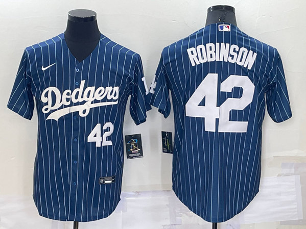 Los Angeles Dodgers #42 Jackie Robinson Navy Cool Base Stitched Jersey - Zenithce