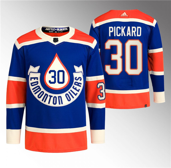 Edmonton Oilers #30 Calvin Pickard 2023 Royal Heritage Classic Primegreen Stitched Jersey - Zenithce