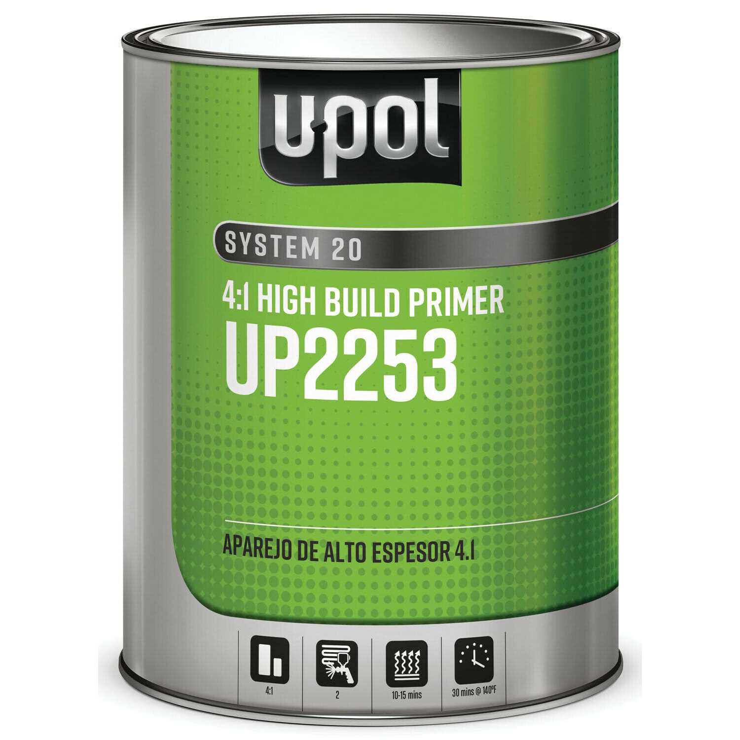 U-pol 1 Gallon High Solids High Build Urethane Primer Kit With Standard Temperature Hardener - Zenithce