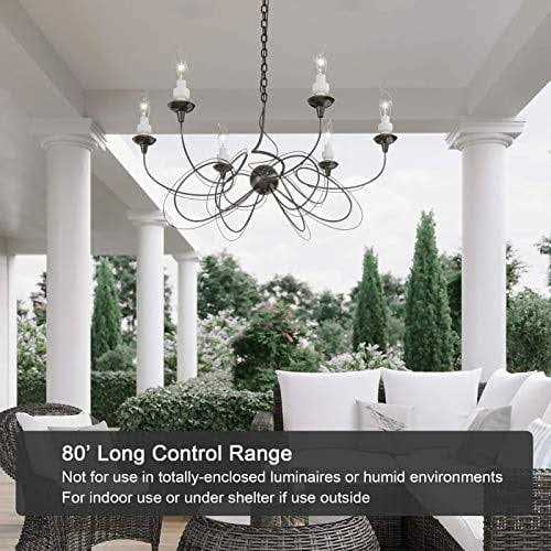 DEWENWILS Remote Control Light Bulb Socket Wireless Light Bulbs Socket Switch Kit with Controller Remote Light Socket E26/e27 Base For Pull Chain Ligh - Zenithce