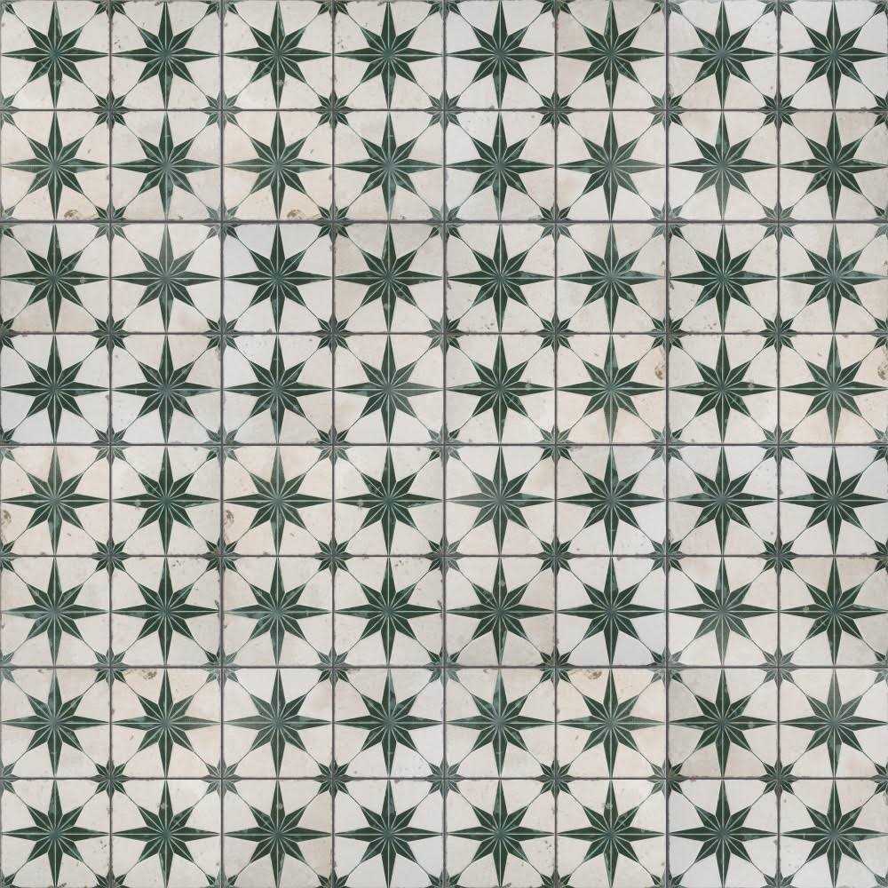 SomerTile Kings Star 17-5/8×17-5/8 Ceramic Floor/Wall Tile - Zenithce