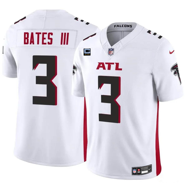 Atlanta Falcons #3 Jessie Bates III White 2024 F.U.S.E With 3-Star C Patch Vapor Untouchable Limited Stitched Jersey - Zenithce