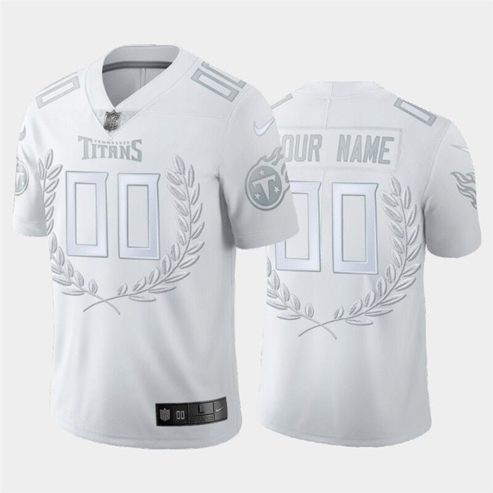 Tennessee Titans Customized White MVP Stitched Limited NFL Jersey - Zenithce