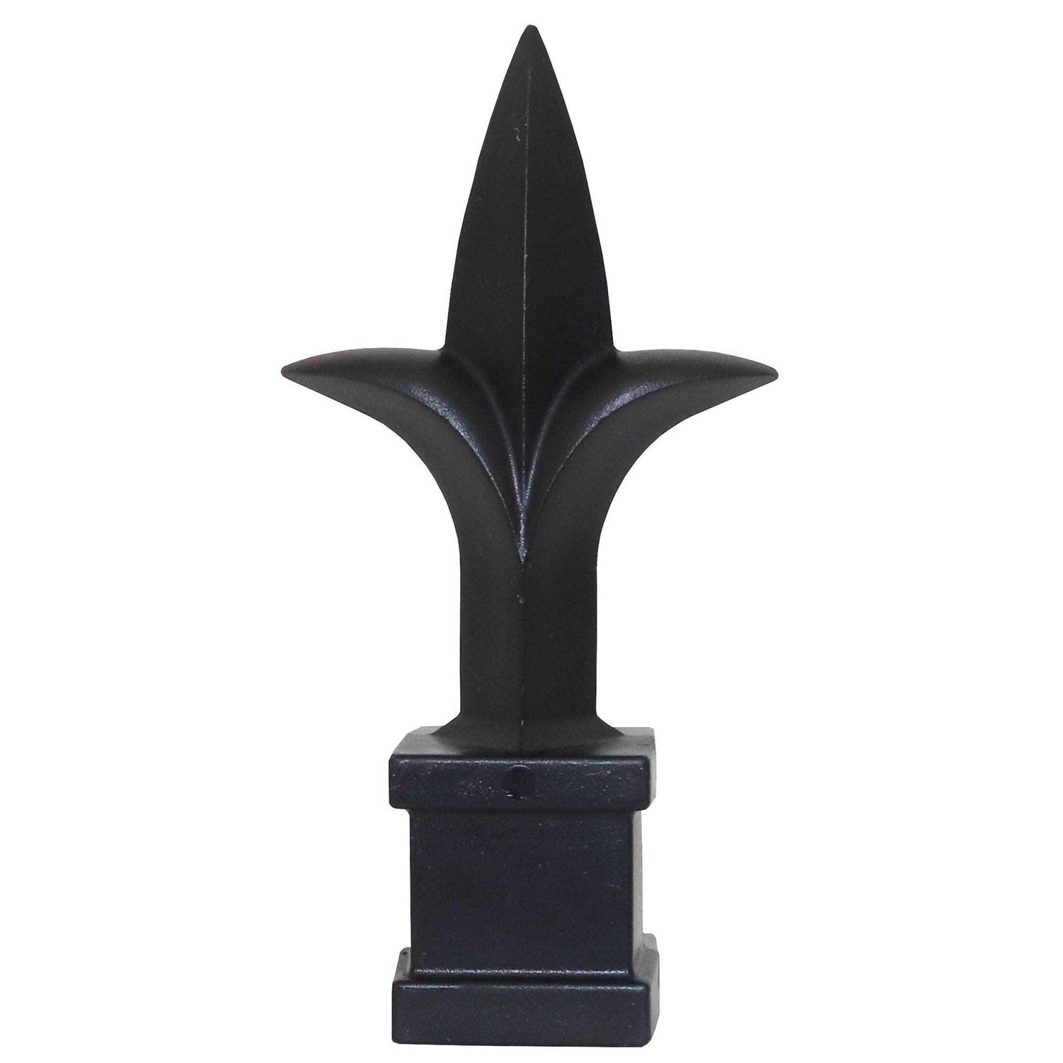 Fence Finials Trident Spear Black Decorative Fence Toppers - Zenithce