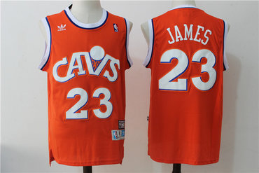 Cleveland Cavaliers 23 Lebron James Orange Hardwood Classics Swingman Jersey - Zenithce