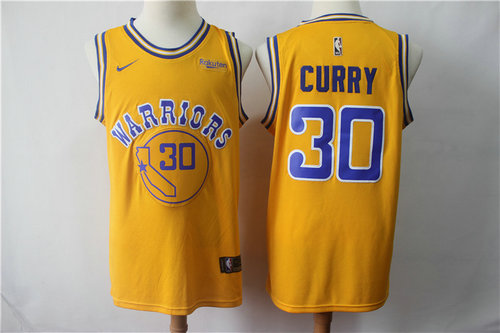 Warriors 30 Stephen Curry 2019 Gold Swingman City Edition Jersey - Zenithce