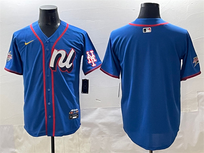 National League New York Mets Blank Blue 2025 All-Star Edition Limited Stitched Jersey - Zenithce