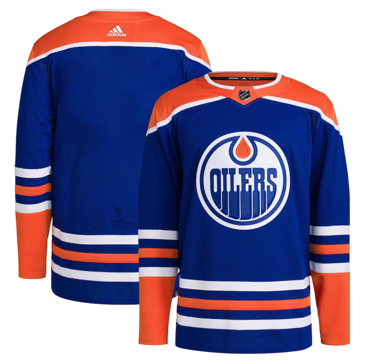 Edmonton Oilers Blank Royal Stitched Jersey - Zenithce
