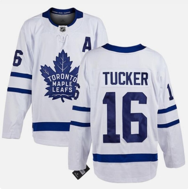 Toronto Maple Leafs #16 Darcy Tucker White With A Patch Stitched Jersey - Zenithce
