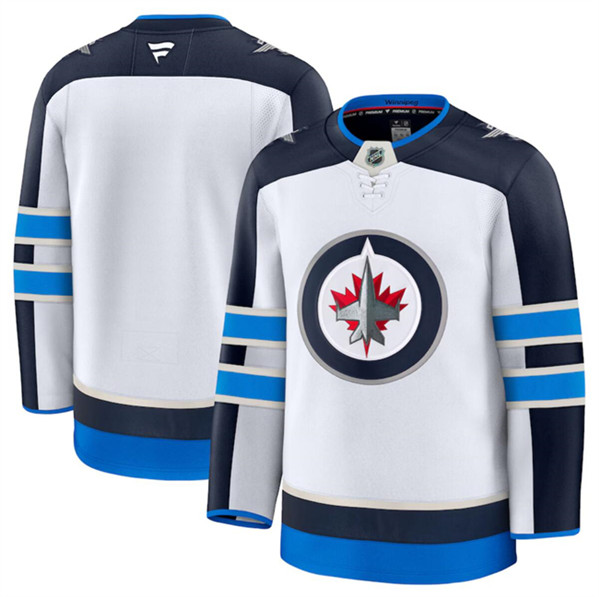 Winnipeg Jets Blank White 2024-25 Away Stitched Jersey - Zenithce