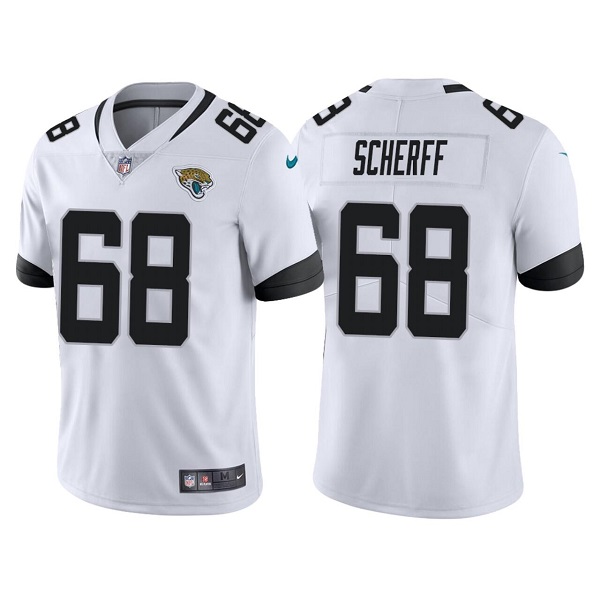 Jacksonville Jaguars #68 Brandon Scherff White Vapor Untouchable Limited Stitched Jersey - Zenithce