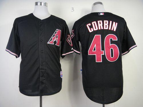 Diamondbacks #46 Patrick Corbin Black Cool Base Stitched Jersey - Zenithce