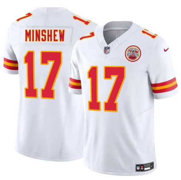 Kansas City Chiefs #17 Gardner Minshew White 2025 F.U.S.E. Vapor Untouchable Limited Stitched Jersey - Zenithce