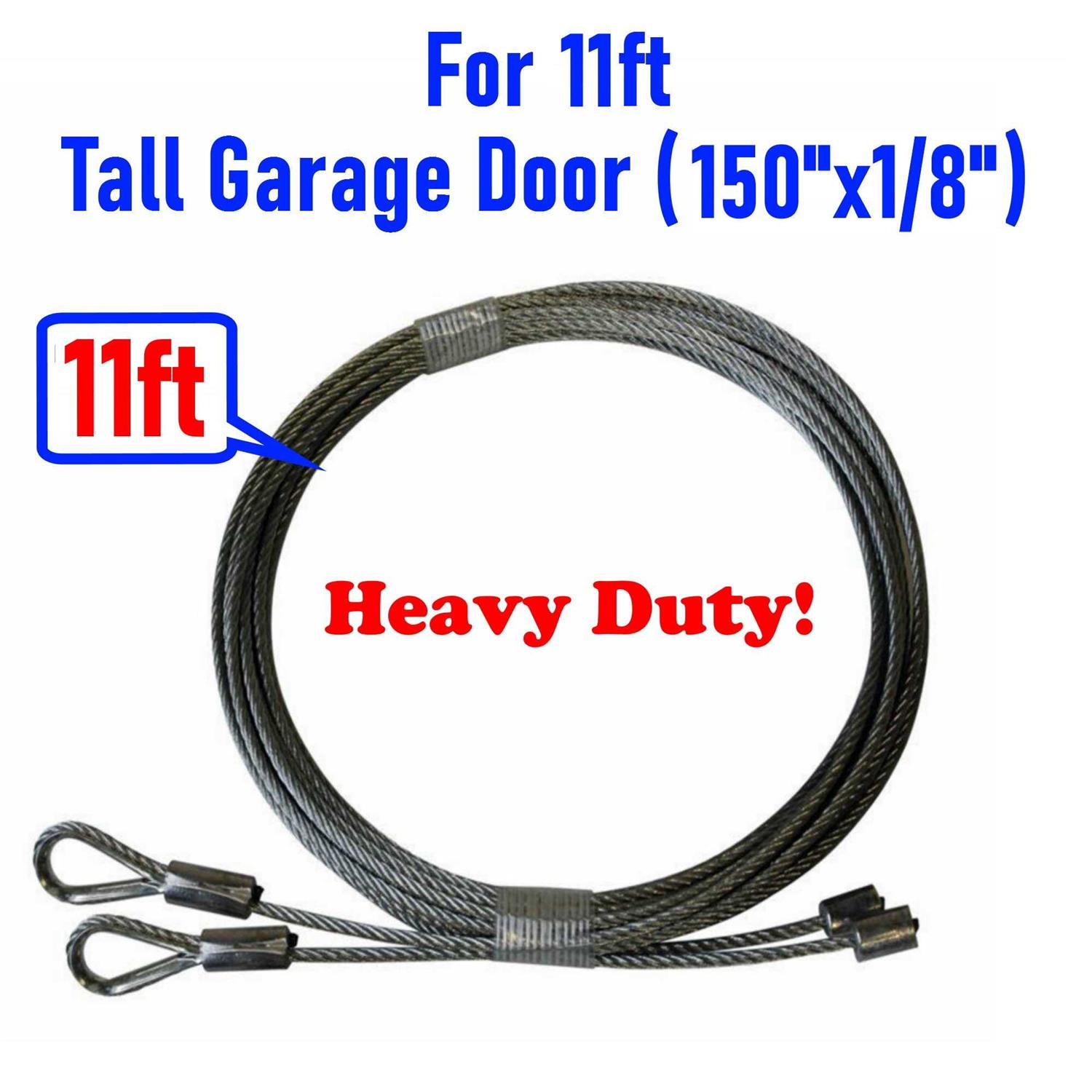 Garage Door Cables 1/8 Pair Torsion Spring - Zenithce