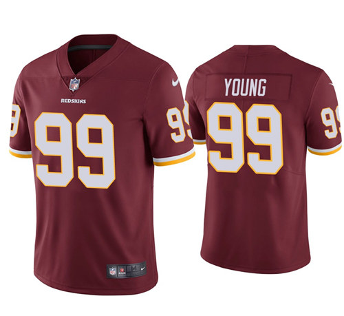 Washington Redskins #99 Chase Young Burgundy Vapor Limited Jersey - Zenithce