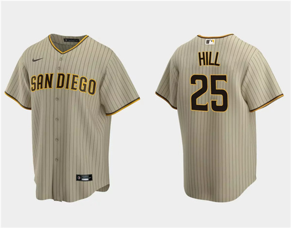 San Diego Padres #25 Tim Hill Tan Cool Base Stitched Jersey - Zenithce