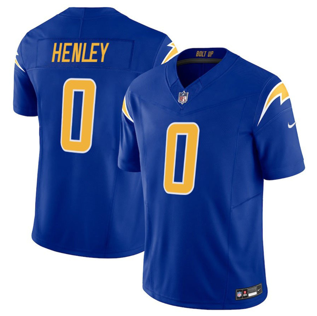 Los Angeles Chargers #0 Daiyan Henley Royal 2025 F.U.S.E Vapor Limited Stitched Jersey - Zenithce