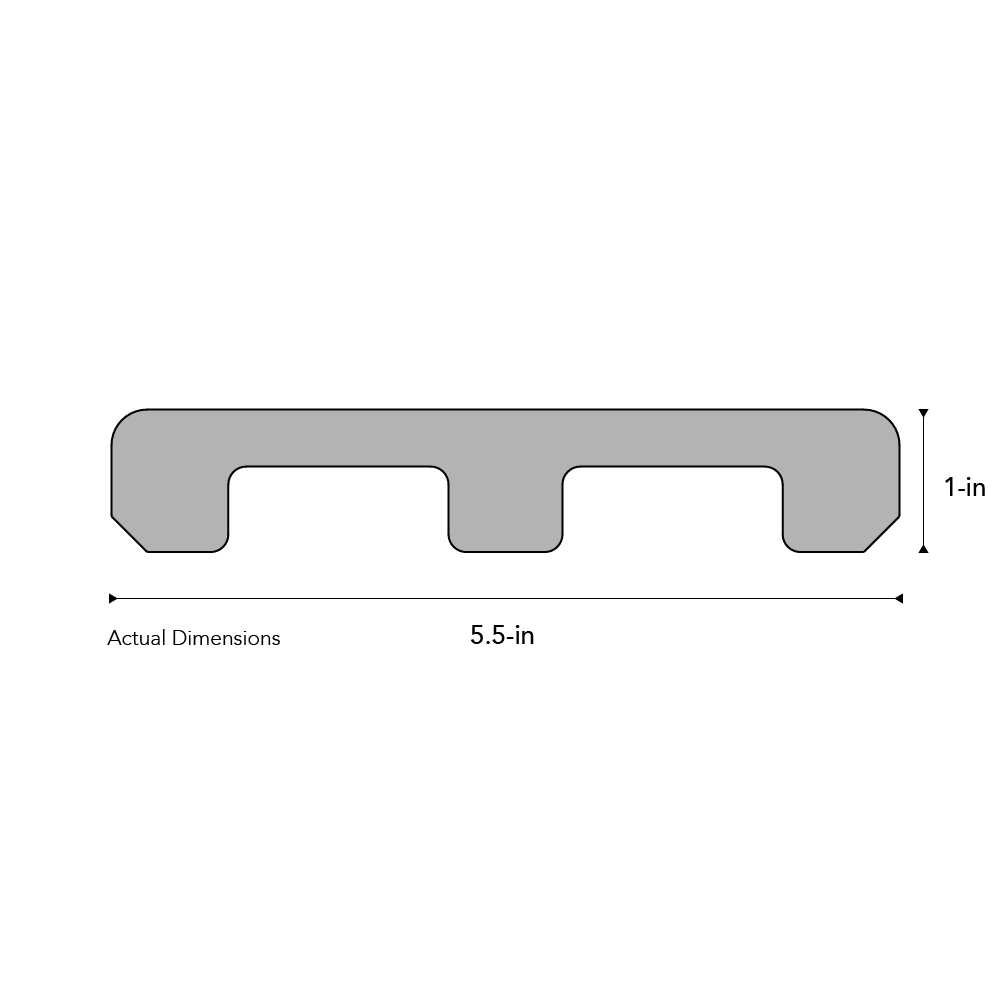 Deckorators Tropics 1-in x 6-in x 16-ft Hana Brown Grooved Composite Deck Board 430377-16 - Zenithce