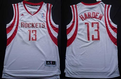 Houston Rockets #13 James Harden Revolution 30 Swingman White Jersey - Zenithce